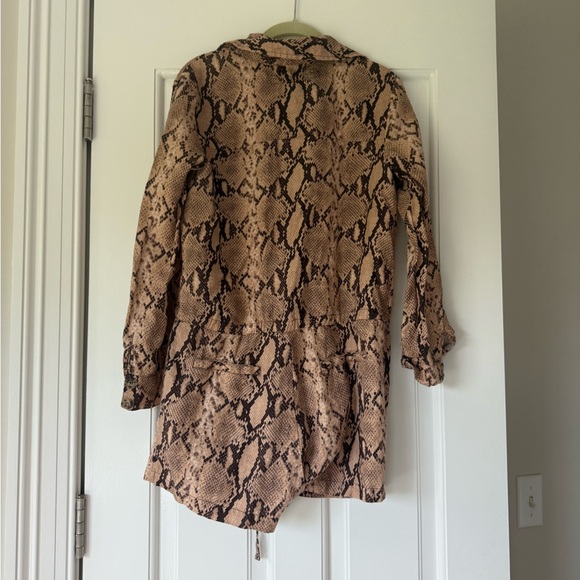 Enza Costa Snake Print Button-Up Romper - Picture 7 of 7